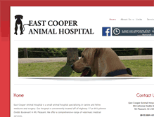 Tablet Screenshot of eastcooperanimalhospital.com